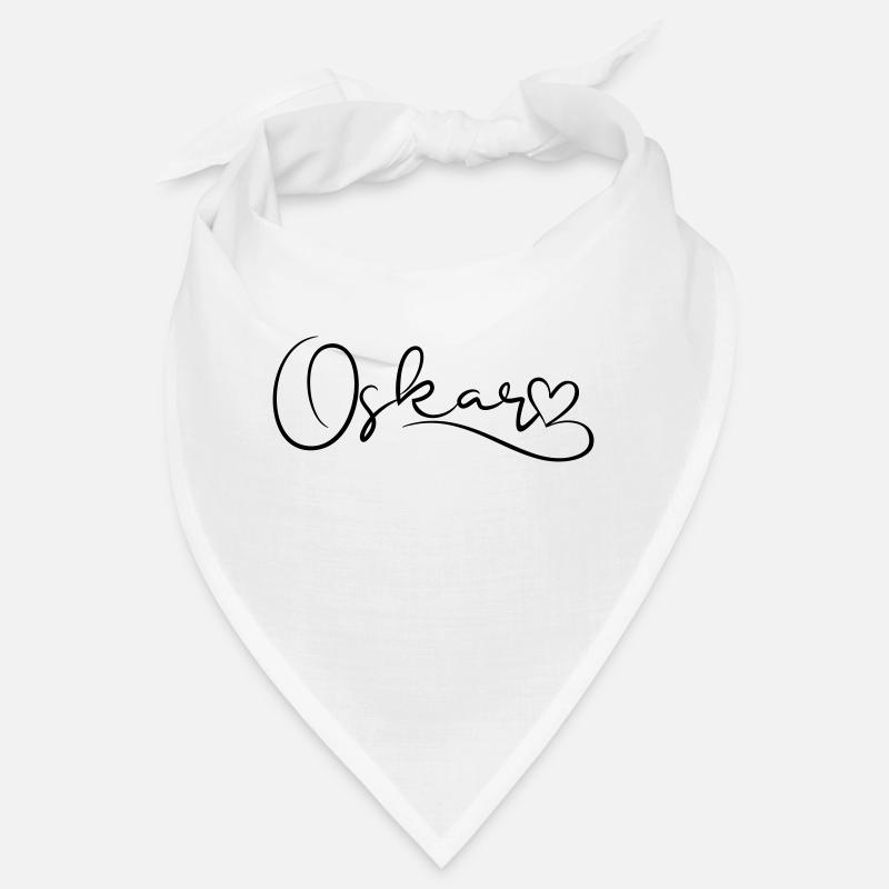 Oskar Prénom Décor coeur Bandana