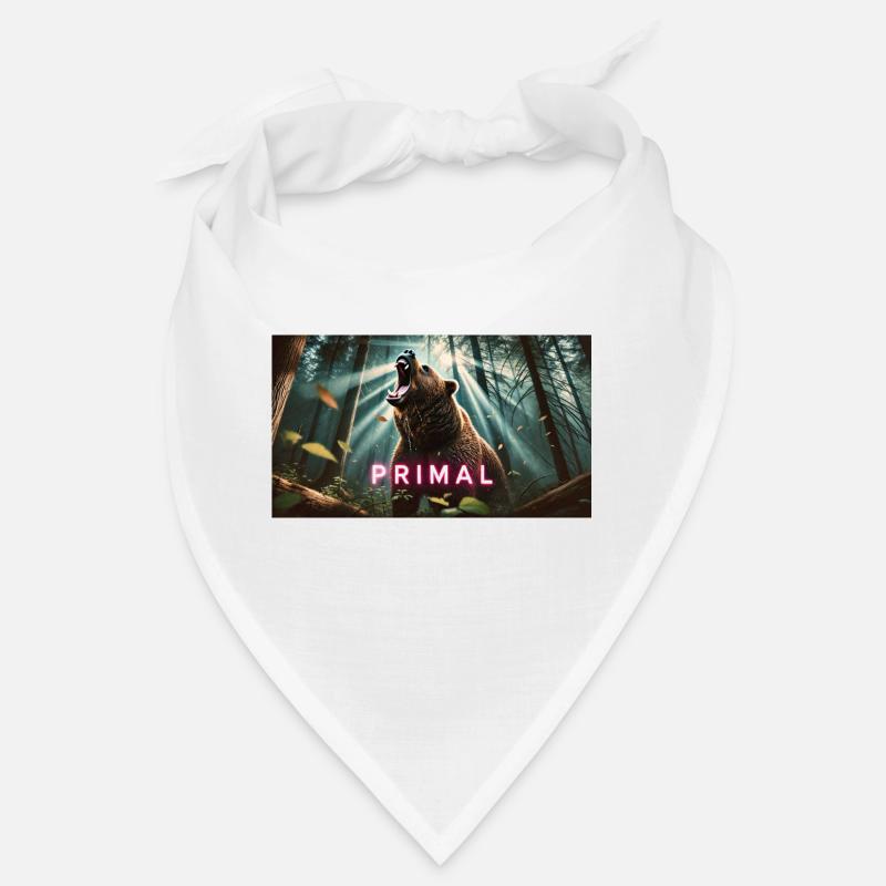 URSPRÜNGLICHER BÄR - Bandana - Weiß