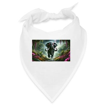 URSPRÜNGLICHER ELEFANT - Bandana - Weiß - Vorne