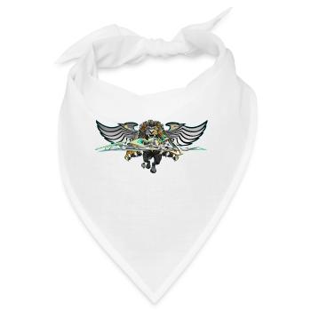 Löwe - Bandana - Weiß - Vorne