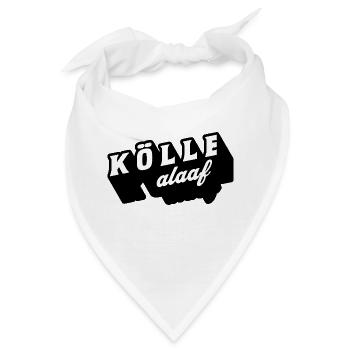 Kölle alaaf - Bandana - Weiß - Vorne
