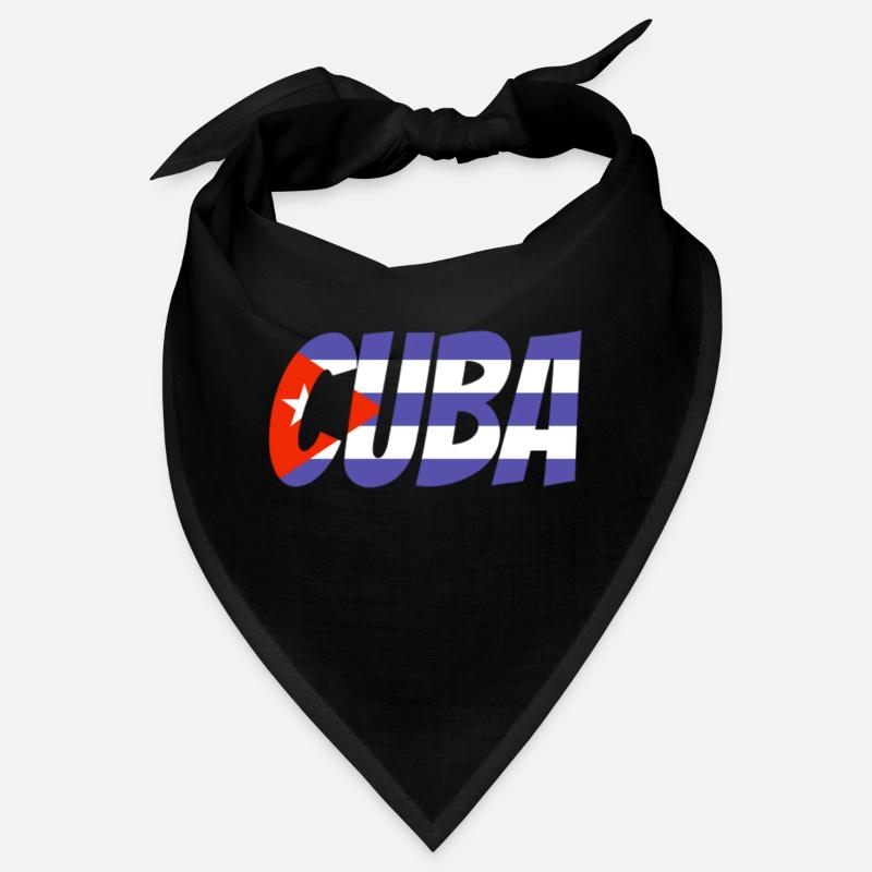 Couleurs des lettres du drapeau cubain Bandana