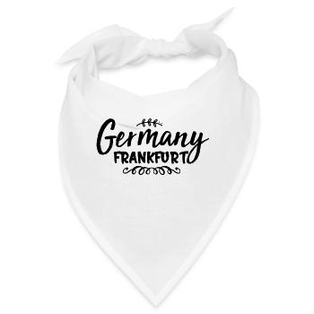 Germany Minimalist Script - Bandana - Weiß - Vorne