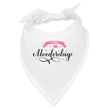 Fijne Moederdag Motief - Bandana - Weiß - Vorne