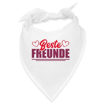 beste freunde - Bandana - Weiß - Vorne