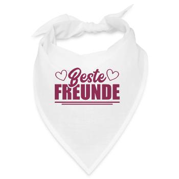 beste freunde - Bandana - Weiß - Vorne
