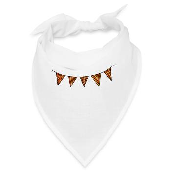 Wimpelkette dreifarbig - Bandana - Weiß - Vorne