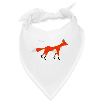 Fuchs Rotfuchs Wildes Tier Schlauer Wald Bewohner - Bandana - Weiß - Vorne
