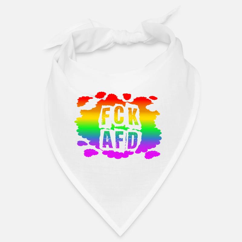 Stop AfD against right, democracy, diversity, left Bandana