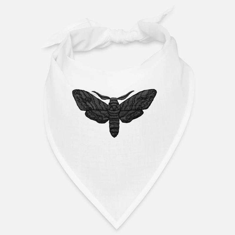 Black Moth – mystisches Stickmuster Bandana