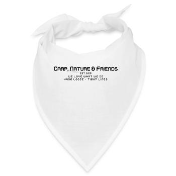 Logo_gerade_transparent - Bandana - Weiß - Vorne