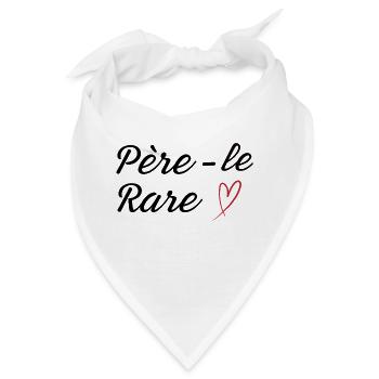 Seltene Perle Papa - Papa Geschenkidee - Bandana - Weiß - Vorne