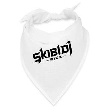 Skibidi Rizz - Bandana - Weiß - Vorne