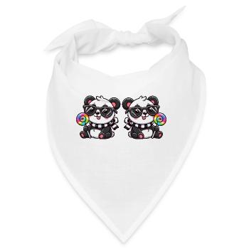 panda lolli 2 - Bandana - Weiß - Vorne