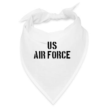 US Air Force - Aircraft - Pilot Flugzeug Luftwaffe - Bandana - Weiß - Vorne