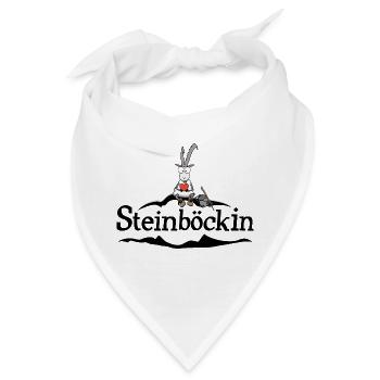 Steinbock - Bandana - Weiß - Vorne