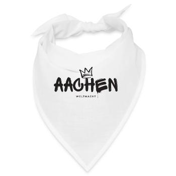 Aachen Weltmacht - Bandana - Weiß - Vorne