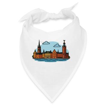Stockholm City - Bandana - Weiß - Vorne
