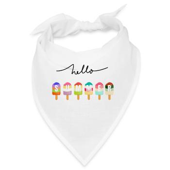 Hallo Sommer - Bandana - Weiß - Vorne