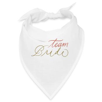 Junggesellenabschied Braut Dusche Team Braut Zu Werden - Bandana - Weiß - Vorne