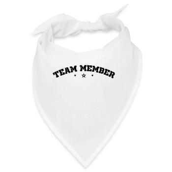 Team Mitglied - Bandana - Weiß - Vorne