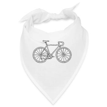 Filigranes Fahrrad - Bandana - Weiß - Vorne