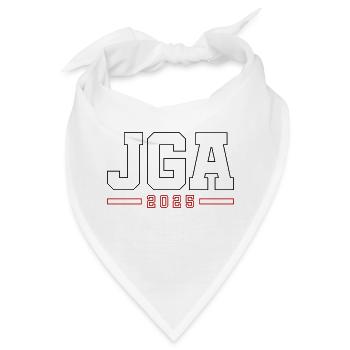JGA 2025 Kontur Junggesellenabschied - Bandana - Weiß - Vorne