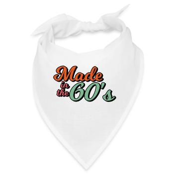 Hergestellt in den 60er Jahren - Bandana - Weiß - Vorne