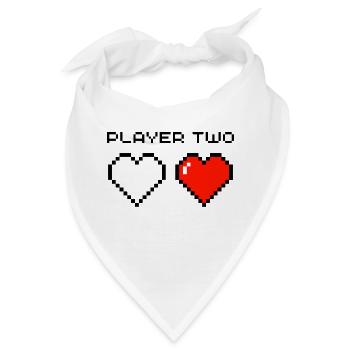 Player Two - Bandana - Weiß - Vorne