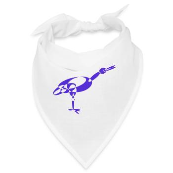 Geometrischer Kubismus der modernen Stork Digital Era - Bandana - Weiß - Vorne
