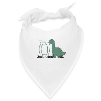 Buchstabe O - Bandana - Weiß - Vorne