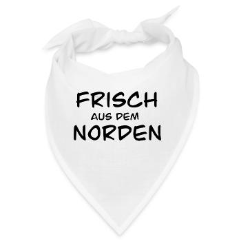 frisch aus dem Norden - Bandana - Weiß - Vorne