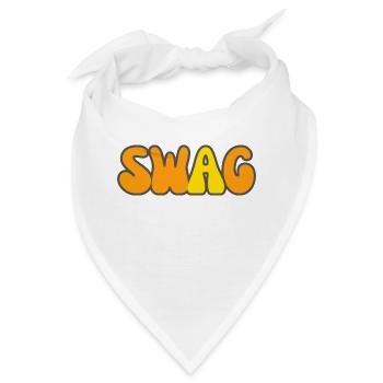 Modern Typography Cool Art Studio Brand Logo Swag - Bandana - Weiß - Vorne