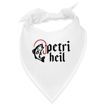 Petri Heil Angeln - Bandana - Weiß - Vorne