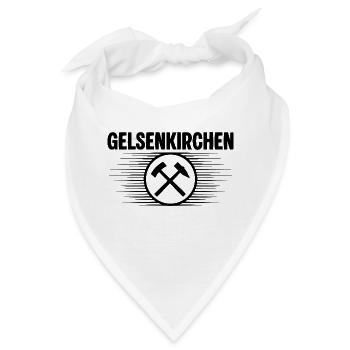 Gelsenkirchen Bergbau Glueck auf - Bandana - Weiß - Vorne
