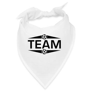 Fussball Team - Bandana - Weiß - Vorne