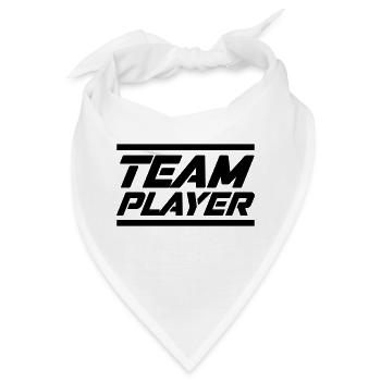 team player - Bandana - Weiß - Vorne