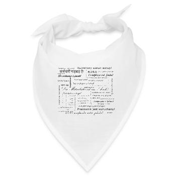 Der Mitarbeiter ist am Arsch - Bandana - Weiß - Vorne