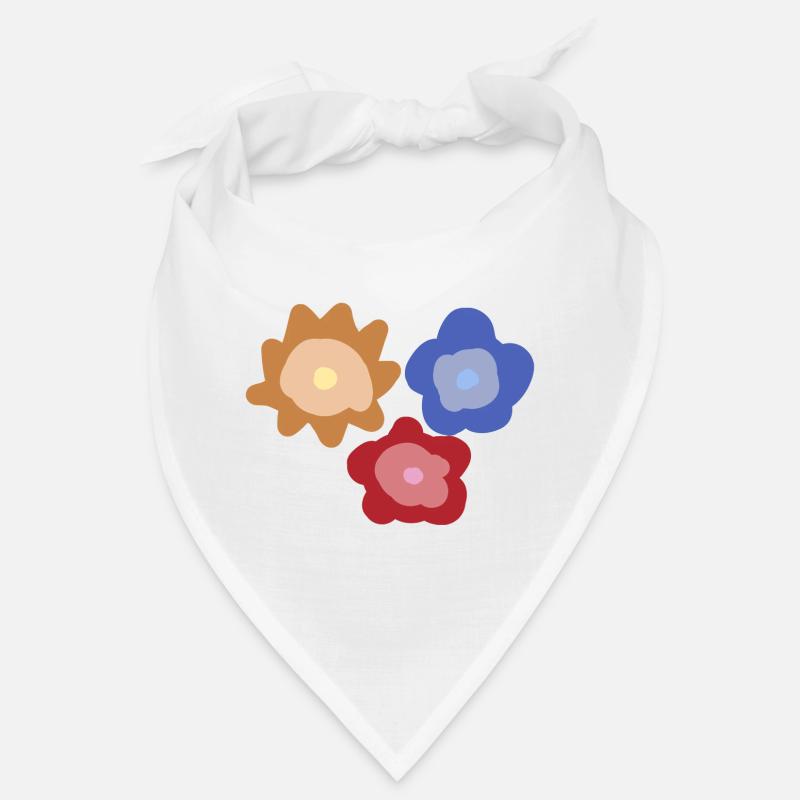 Abstrakte Blumenkreise Bandana