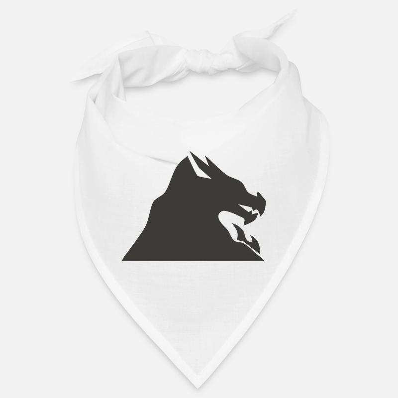 Silhouette Tête De Dragon Bandana