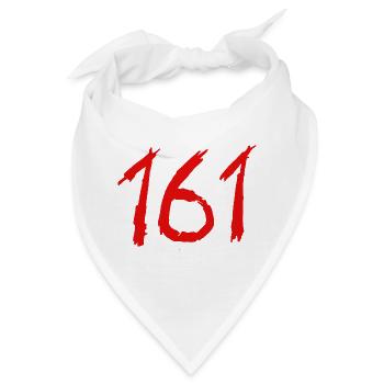 161 Handbrush Ziffern AfA - Bandana - Weiß - Vorne