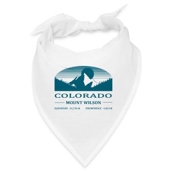 Mount Wilson - petrolblau - Bandana - Weiß - Vorne