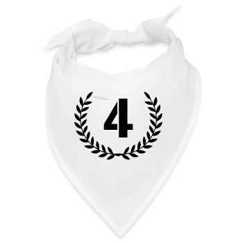 4 Kranz - Bandana - Weiß - Vorne