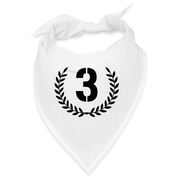 3 Kranz - Bandana - Weiß - Vorne