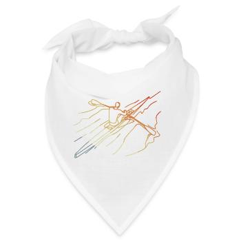 Vintage Ruder Skizze - Bandana - Weiß - Vorne