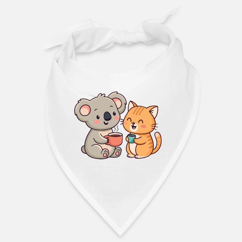 Friendship, Coffee, Koala and Cat Bandana