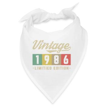 Vintage 1986 Limitierte Edition - Bandana - Weiß - Vorne