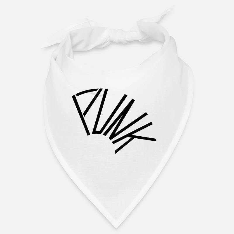 punk - Bandana - blanc