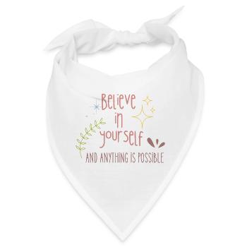 Believe in Yourself - Bandana - Weiß - Vorne