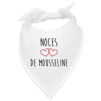36. Hochzeitstag (Musselin-Hochzeitstag) - Bandana - Weiß - Vorne